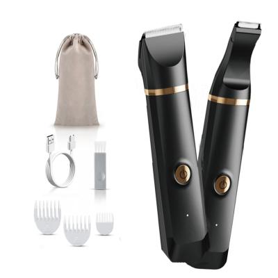 China Car Cordless 2 IN 1 Beard Trimmer Wholesale Waterproof Rechargeable Shavers For Men Body Electric Shaver For Men Balls for sale