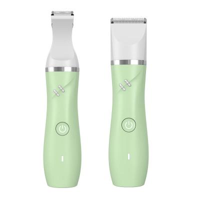 China Cute Car Design 2 IN 1 Lady Hair Trimmer Bikini Set Womens Trimmer IPX7 Electric Shaver Precise Trimming Shaver For Legs Armpits Body for sale