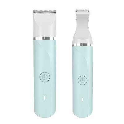 China Car 2 IN 1 Professional Lady Shaver for Women Electric Trimmer Bikini Trimmers Pubic Hair Groomer Legs Shaver Set for sale