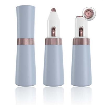 China Protable Face Hair Removal Mini Lipstick Shaver Electric Eyebrow Trimmer Shaver That Looks Like Lipstick Shaped Shaver for sale