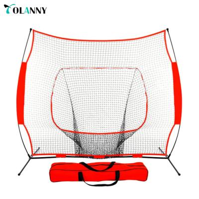 China To Train Hot Selling Red Portable Practice Baseball Batting Cage Outdoor Net for sale