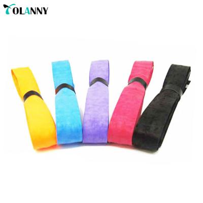 China Pu+nonwoven Factory Price Popular Colored Soft Customized Lightweight Professional Racket Overgrip for sale