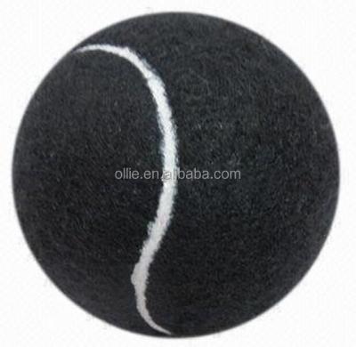 China Wool and Rubber Felt Personality Core Black Color Tennis Ball for sale