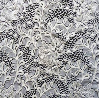 China 2019 White French Embroidery Viable Lace Fabric Lace In Dubai Wholesale for sale