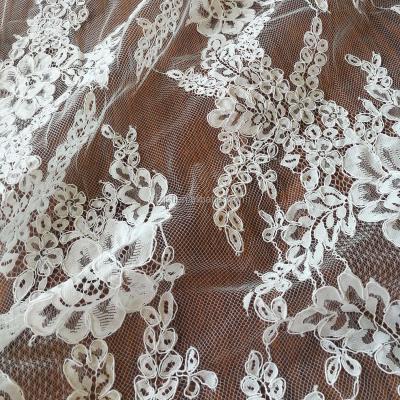 China Sustainable Wholesale French Lace Fabric France Lace Fabric For Wedding for sale