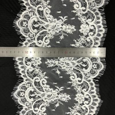 China 2019 High Quality Viable White Alencon Lace Trim For Alencon Lace Voile for sale