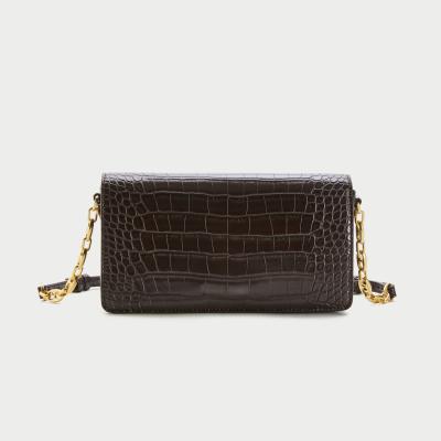 China OEM/ODM Supported Women Fashion Crocodile Clutch Bag Women Pinch And Handbags Chains Cross - Body Shoulder Bags for sale