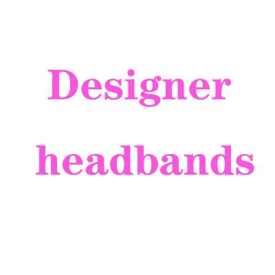 China Luxury Designer Hip Hop Headbands Letters Hair Simple Circle Face Wash Personality Accessories High-end Women for sale