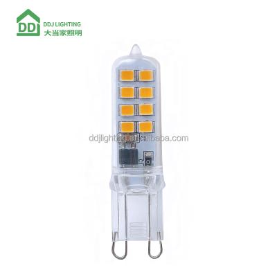 China 2021 new G9 LED candle light 2.5W 250LM dimmalbe AC120V 220V CE RoHS G9 2835SMD indoor G9 LED lighting bulb for sale