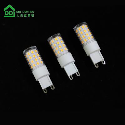 China 2021 Indoor No Flickering G9 LED 5W 500 Lumens Dimmable AC 120V 230V LED G9 Light Bulbs for sale