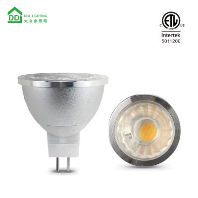 China ETL Replacement Halogen 7w 600 lumens ACDC12V 3000k white/6000k mr16 LED INDOOR LIGHTING warm cool white bulbs for sale