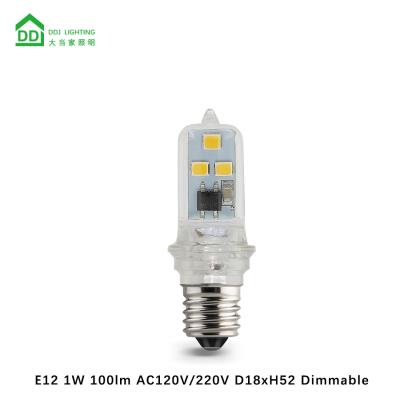 China Indoor Lighting LED E12 1W 100LM AC110V/220V LED Light Bulb for sale