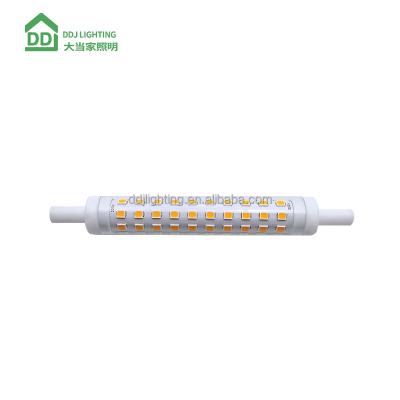 China INDOOR LIGHTING AC 120V 230V 10W 20W Dimmable 2835SMD R7S 118mm LED 360 Degree 8W High Lumen Aluminum Light Bulbs for sale