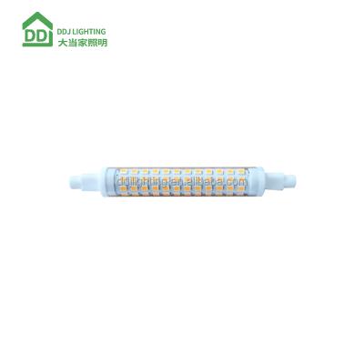 China INDOOR LIGHTING AC 120V 230V Dimmable 2835SMD R7S 118mm 360 Degree 10W High Lumen Aluminum LED Light Bulbs for sale