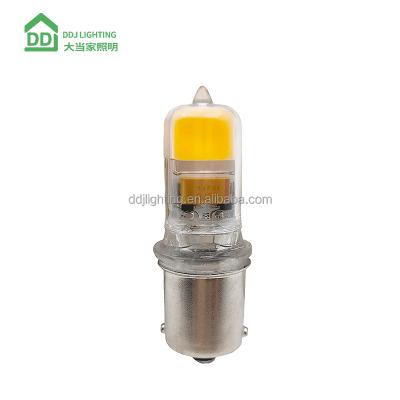 China 12VAC COB 2W 200 Lumens Auto Car LED Light Bulb Aluminum DC LED BA15S BA15D Auto Bulb for sale