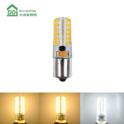 China BA15S LED Silicon 2835SMD 3W 300 Lumens 12VAC DC Auto Car LED BA15D BA15S Light Bulb for sale