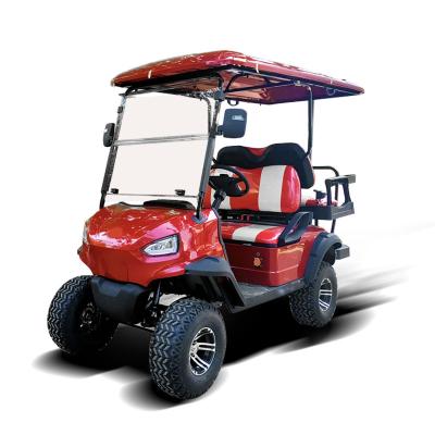 China High Quality CE Approved 2+2 Type 4 Seat Offroad Electric Golf Cart 18*8.5-8 for sale