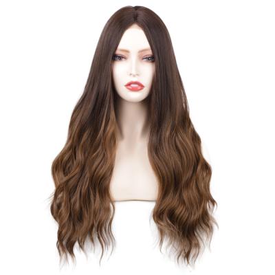 China Dropshipping Synthetic Wave Hair Wigs Regular Natural Deep Wave Wigs Half Lace Front Wigs For Women for sale