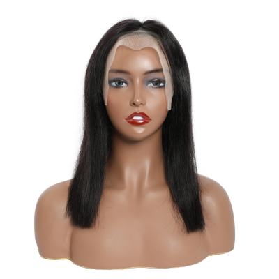 China Silky Straight Wave 13*6 HD Lace Front Human Hair Wigs Closure Wigs Natural Brazilian Straight Hair Wigs Hairpiece for sale