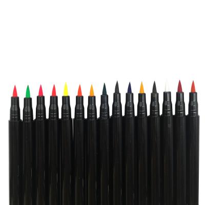 China OEM Waterproof Custom No Logo Black Colored Water Eye Liner Pencil Private Label Eye Liner Liquid Pen for sale