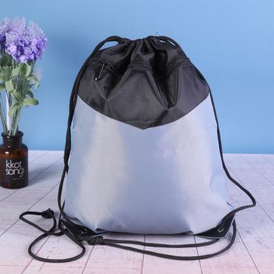 China 210D Nylon Waterproof Shopping Bag Pull String Gift Bags Custom Printing Organza Drawstring Bags for sale