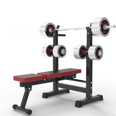 China Wholesale 2020 American Style Fitness Gym Power Rack Home Exercising Squat Weight Bench With Gym Press Bench for sale