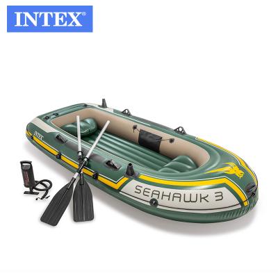 China PVC BOAT Intex 68380 SEAHAWK 3 SET Inflatable Boat for sale