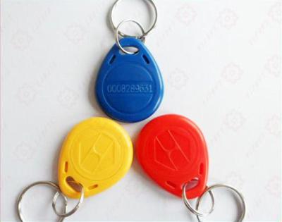 China Waterproof / Waterproof White 125khz Rewritable RFID Key Fob / Key Indicator T5577 For Door Access Control for sale