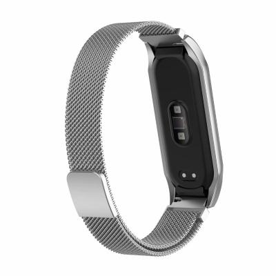 China Classic Replacement Metal Stainless Steel Straps Smart Watch Strap For MI Watch Band 5 Watch Band 4 3 for sale