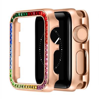 China Chengdaxin Fashion Style Colors Diamond iWatch Protective Cover For RX Watch Band Apple Watch Case for sale