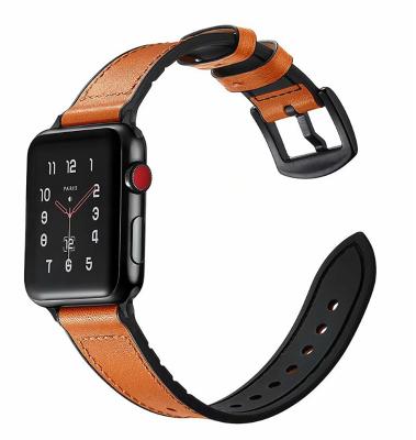 China Hot Selling Amazon Replacement Watch Strap Genuine Leather Band For Apple Watch 1 Se 2 3 4 5 6, For Apple Watch Band for sale