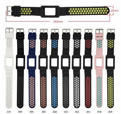 China Fashion Replacement Strap Strap Design Silicone Rubber Sports Watch Bands For Fitbit Charge 3 Watch Bands for sale