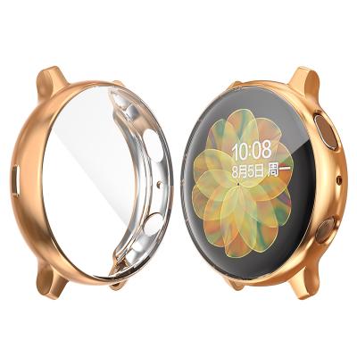 China Colorful Fashion TPU Full Cover Case Screen Protector Cover For Samsung Galaxy Watch 1 Active Cover 2 Shell Device Watch Case for sale