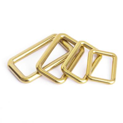 China For Leather Belt Solid Brass Customize Color Square Shape Ring for sale