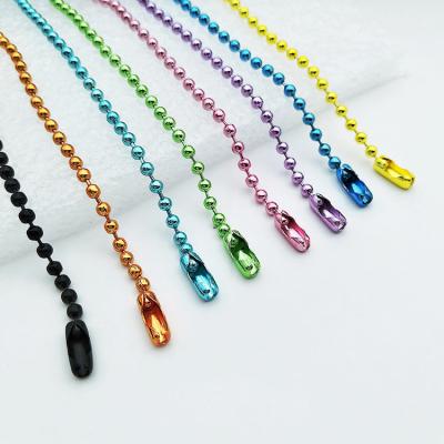 China Wholesales Stainless Steel Fashion Mixed Colors Steel Brass Beaded Chains Ball Chain for sale