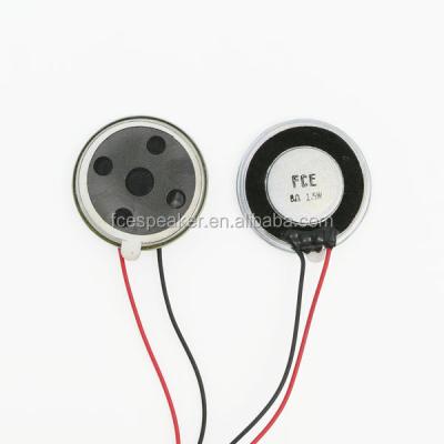 China 28mm 8 ohm 1.5w micro intercom replacement speaker with 28mm metal mesh for sale