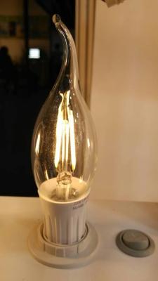 China 110 Volt 4000K 5000K 1.8 Watt LED Filament Bulb E17 / E14 LED Candle Bulb for sale