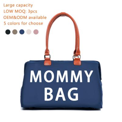 China Wholesale Multi-Function Diaper Bag Travel Nappy Diaper Packing Nappy Diaper Nursing Mum Mom Baby Bag Large With Changing Pad for sale