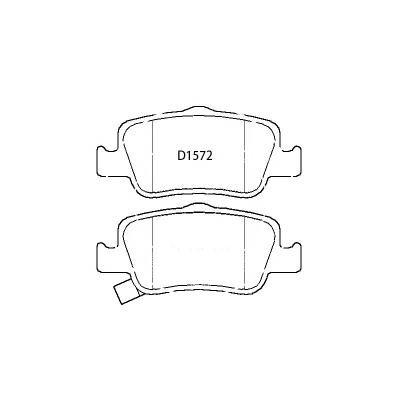 China SDCX D1572-8781wholesale premium ceramic brake disc brake pad made in china for Toyota Corolla/Auris post for sale