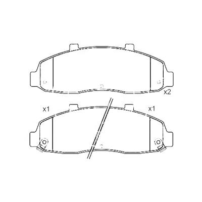 China Low Noise Dust Friendly SDCX D679-7558 / F65Z2001AA / F6SZ-2001-AA / F85Z2001AA Brake Pad For LINCOLN Blackwood for sale