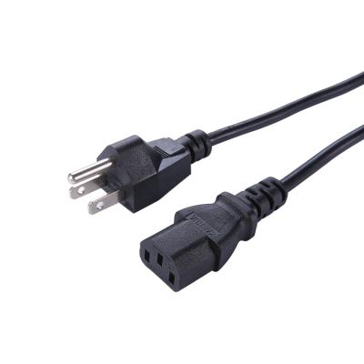 China Home Appliance 0.5 1 Wholesale Black OEM Customized Power Cord 1.2 1.5m Power Computer Mains Cord Extension Cables for sale