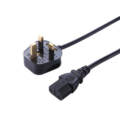 China Home Appliance Safety Mark Uk Plug C5 Mains Cord 13Amp Main 3 Pin British Fuse Cable 2 Meter 13A Fused Convert Uk/Us To Australian 3-Pin for sale