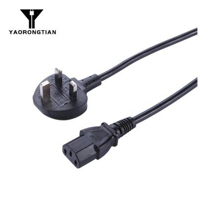 China Home Appliance Factory Wholesale Price 3 Core 220V AC Supply Cable Wire Lead 0.5 1 1.2 1.5M Computer Power Cord for sale