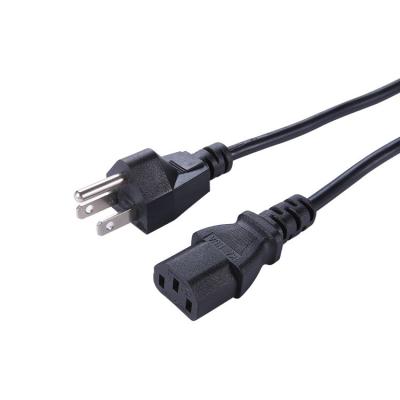 China Home Appliance 15 Meter 2 Pin Plug Ac Power Cord For Laptops Contact Black Pure Copper Sul 95Mm for sale