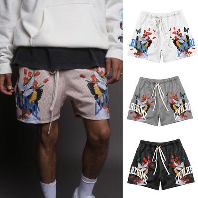 China Polyester QUICK DRY Custom Casual Classic Retro Summer Basketball Print Shorts Mens Gym Sports Mesh Basket Ball Shorts For Men for sale