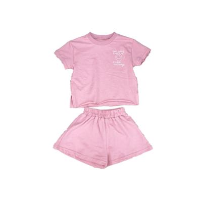 China Good Quality Sweet Hot Selling Summer With Print Sleeve Fashion Kids Short T-Shirt for sale