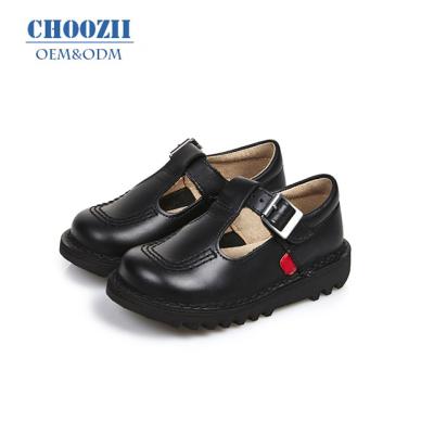 China Choozii Anti-slippery Kids Student Black School Campus Shoes Buckle Girls School Shoes for sale