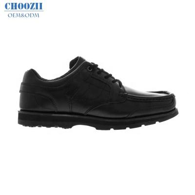 China Wholesale Custom Kids Anti-slippery Black To Lace Up Formal Leather Shoes Mesh School Boys Shoes For Primary School for sale