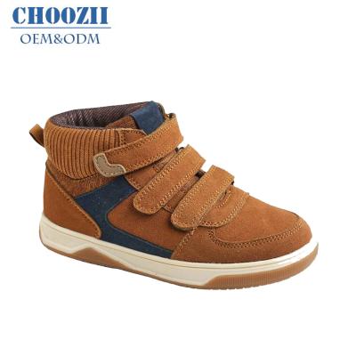 China Choozii Genuine Leather Children Kids Sports Shoes Boys Shoes Anti-slippery Wholesale New Design for sale