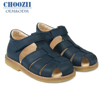 China New Arrival Fashion Summer Anti-slippery Kids Sandals Genuine Leather Soft Genuine Leather Shoes Sandals For Boys for sale